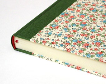 Notebook / Diary 15x21cm, Italian paper CARTA VARESE Design "Fiorita" 288 p.