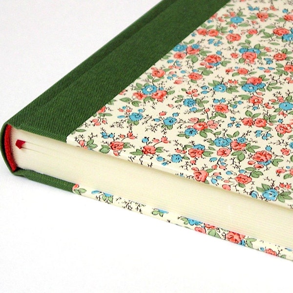 Notebook / Diary 15x21cm, Italian paper CARTA VARESE Design "Fiorita" 288 p.