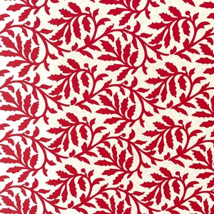 Italian Paper - CARTA VARESE Design R29 - "Blätterranke rot"