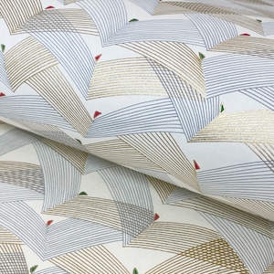 Carta giapponese CHIYOGAMI 63 x 47 cm - Motivo *Saitenspiel weiß*