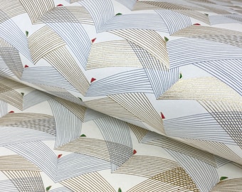 Japanese CHIYOGAMI Paper 63x47cm - Design *Saitenspiel weiß*