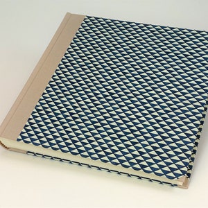 Photo Album 24 x 25cm ca. 9x10 cover Chiyogami Design Sapphire image 5