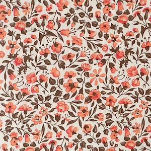 Italienisches Papier Carta Varese - Dekor *Blumenwiese rot*