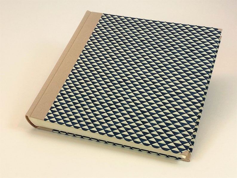 Photo Album 24 x 25cm ca. 9x10 cover Chiyogami Design Sapphire image 4