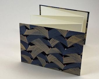 LEPORELLO Photo-Faltbook Couverture format paysage CHIYOGAMI Design « Gold Strings 2 »