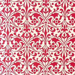 Italian Paper - CARTA VARESE Design R190 - "Zierornament rot"