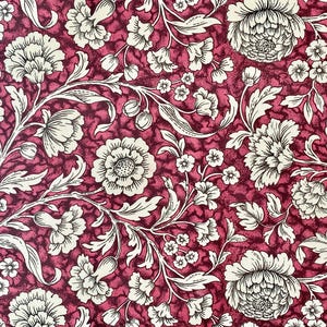 Italienisches Papier CARTA VARESE Dekor  281 - "Blumenteppich rot"