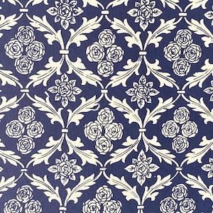 Italian Paper - CARTA VARESE Design B152 - "Empire blau"