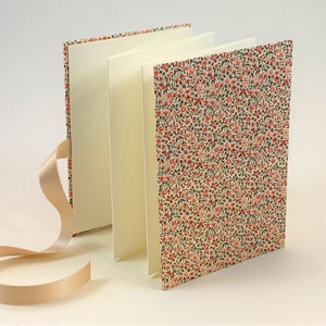 Leporello cover Italian CARTA VARESE   "Flower Field Red"