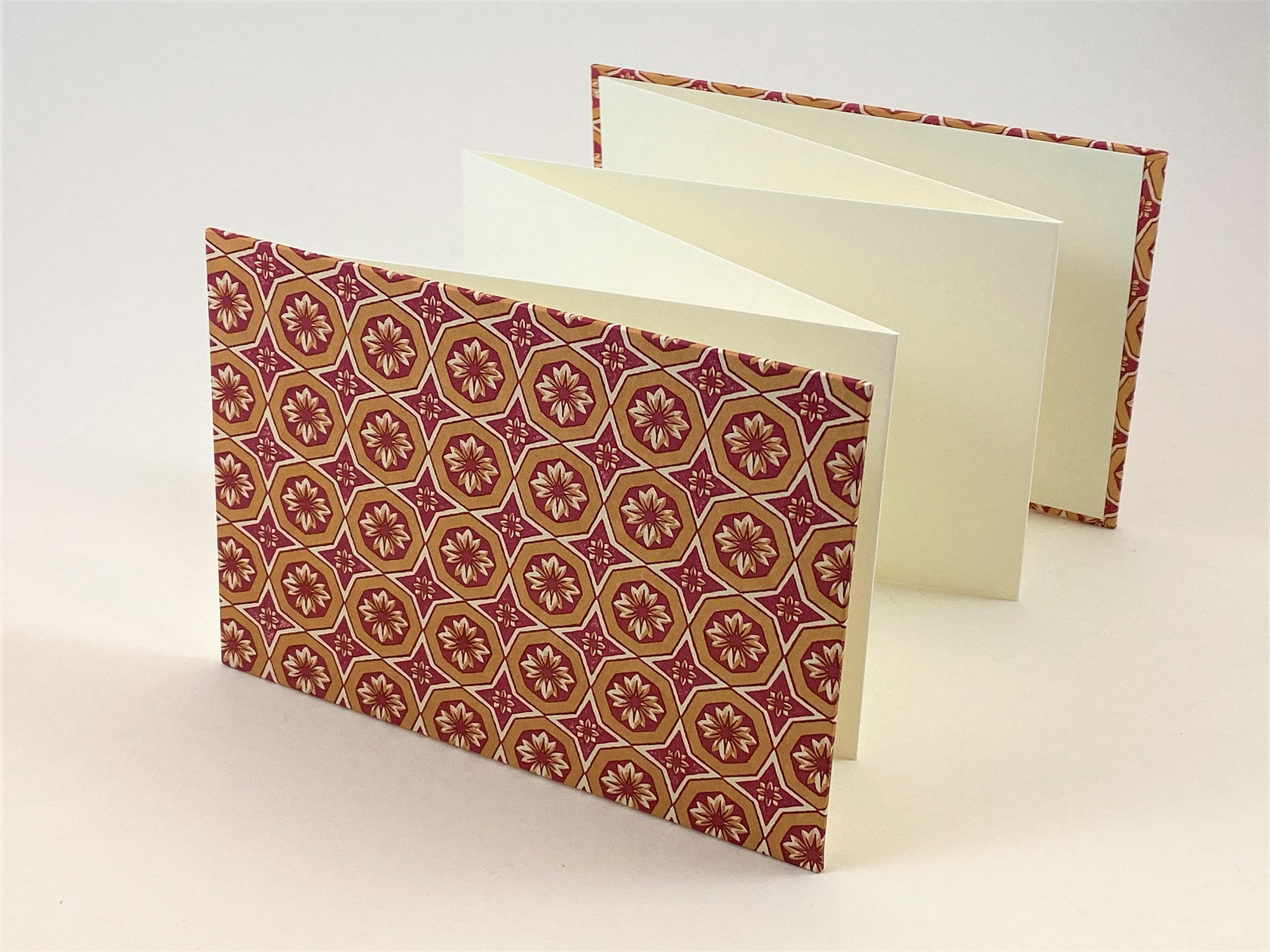 LEPORELLO Photo-Fanfold, Horizontal Format, cover Italian Paper CARTA VARESE