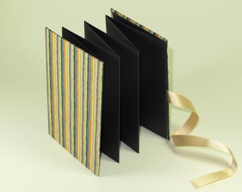 LEPORELLO Photo-Faltbook cover Japanese CHIYOGAMI Paper - Design "Stripes"