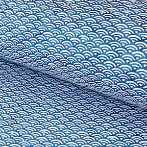 Carta giapponese Chiyogami - Design "Onde blu"