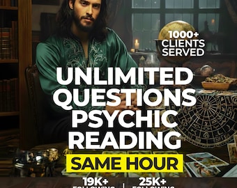 Same Hour Unlimited Question Tarot Reading, Psychic Guidance