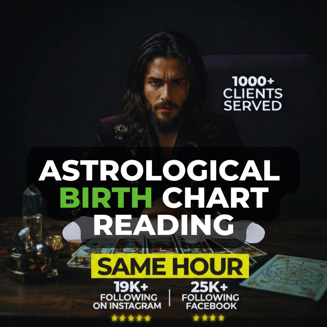 Detailed Astrological Birth Chart Reading, Personalized Natal Chart ...