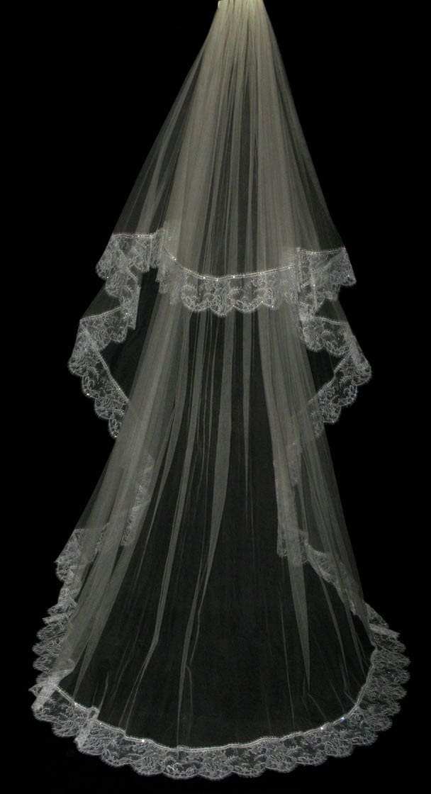 Silk tulle veil bridal veil 100 silk tulle wedding veil Etsy