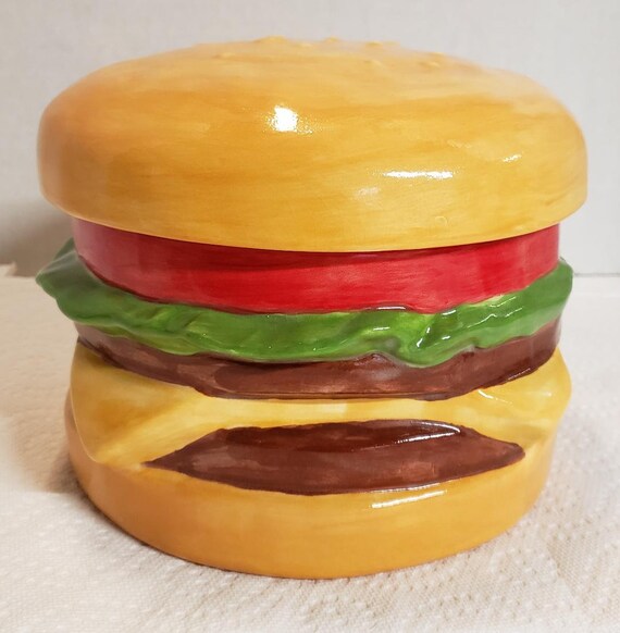Cheeseburger Cookie Jarlettuce and Etsy