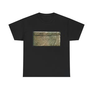 Croatian Honesty Symbol Ancient Tablet Illustration T-Shirt Glagolic