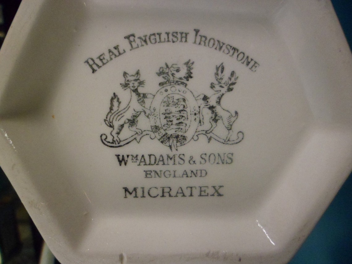 Real English Ironstone Wm ADAMS and SONS England MICRATEX Etsy