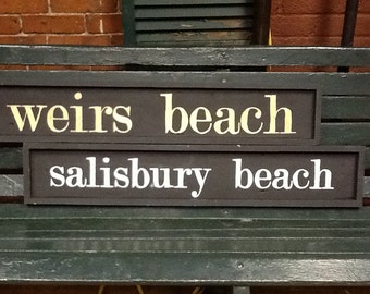 Custom beach signs