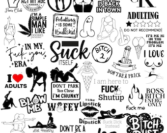 SVG para adultos, SVG de frases para adultos, SVG de frases divertidas, SVG sarcástico, paquete divertido para adultos, archivos de corte, descarga digital