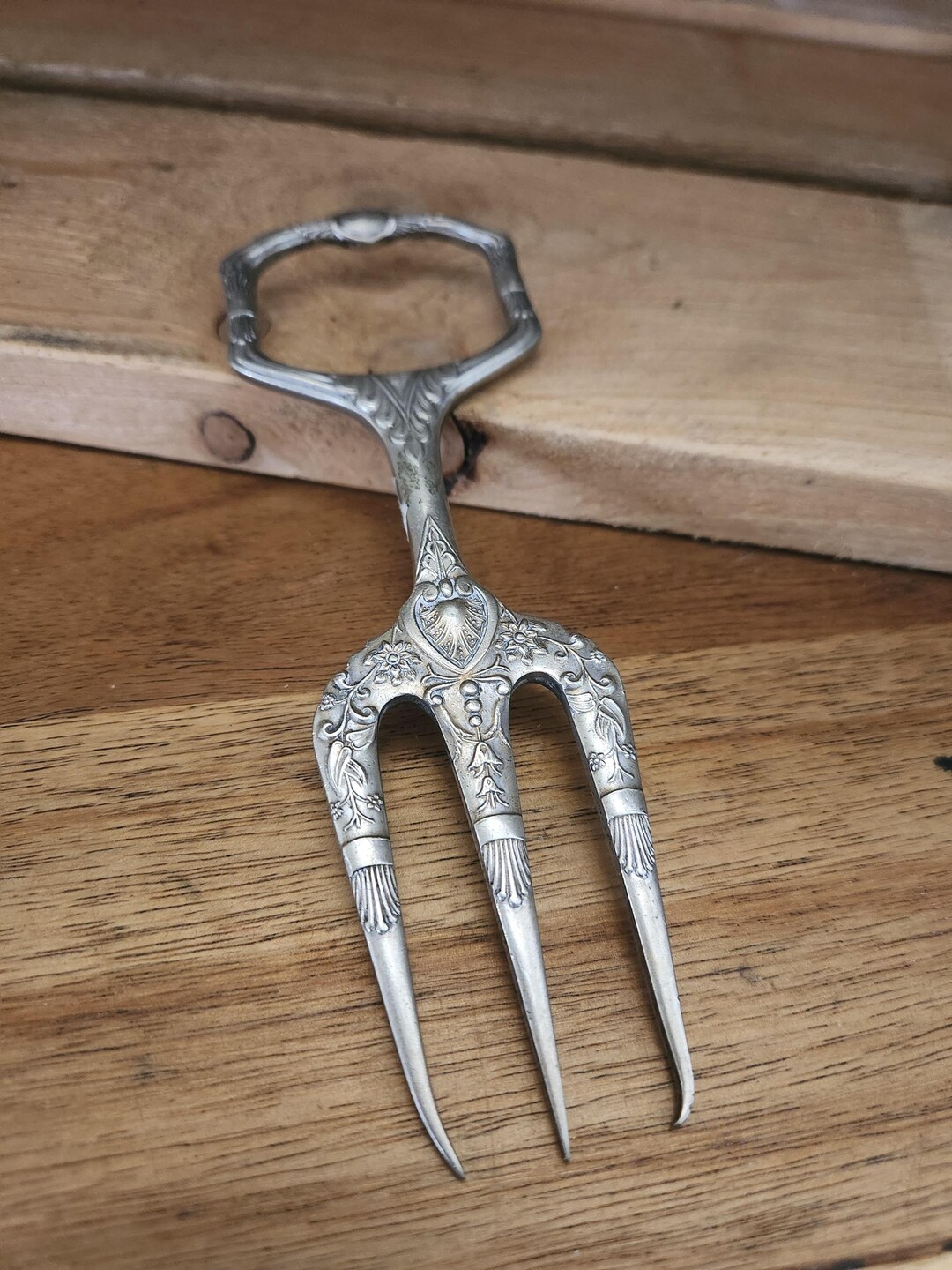 Vintage Silver Plated Bread Fork - Etsy