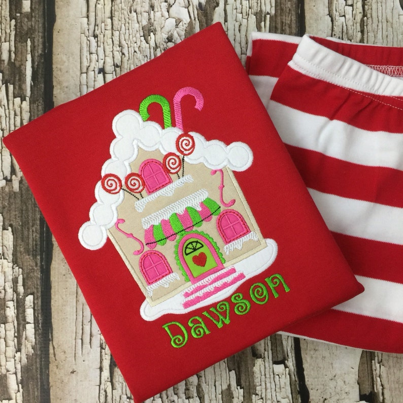 Gingerbread House Pajamas Christmas Ginger Bread House Pjs Gingerbread House