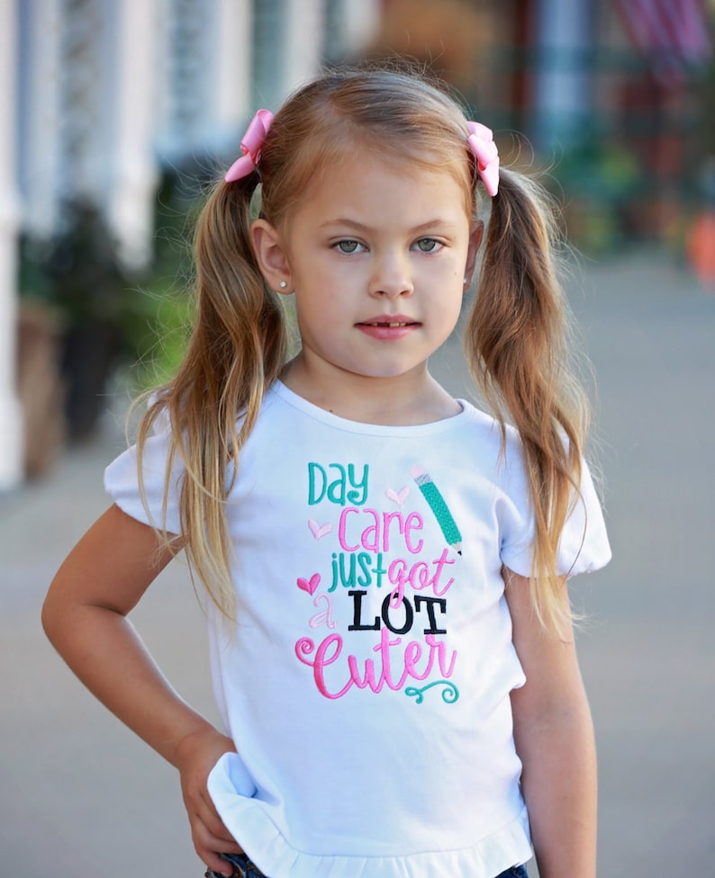 Daycare Just Got a Lot Cuter Embroidered Daycare Shirt - Etsy