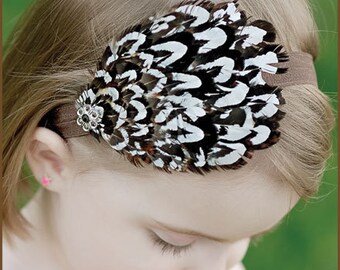Feather Headband - Natural Pheasant