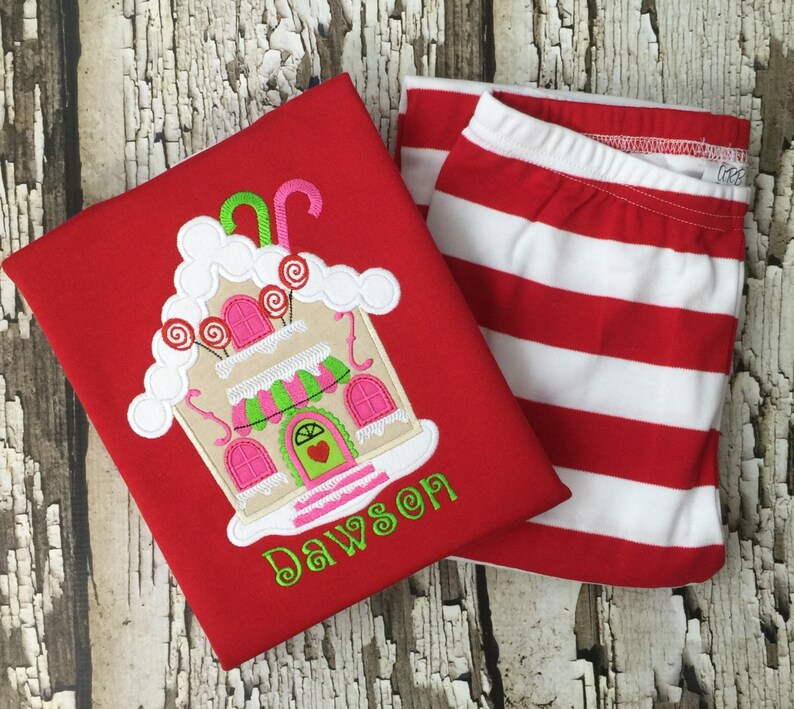 Gingerbread House Pajamas Christmas Ginger Bread House Pjs Gingerbread House