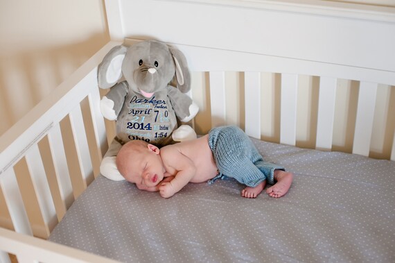 birth announcement stuffed animal