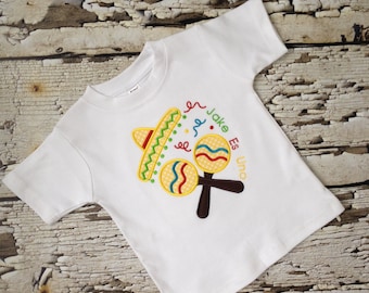 Spanish Birthday Shirt - Boys or Girls Birthday Shirt - Maracas Shirt