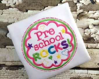 Preschool Rocks -  Shirt - School Rocks Tshirt - Back To School Shirt