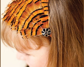 Feather Headband - Pheasant