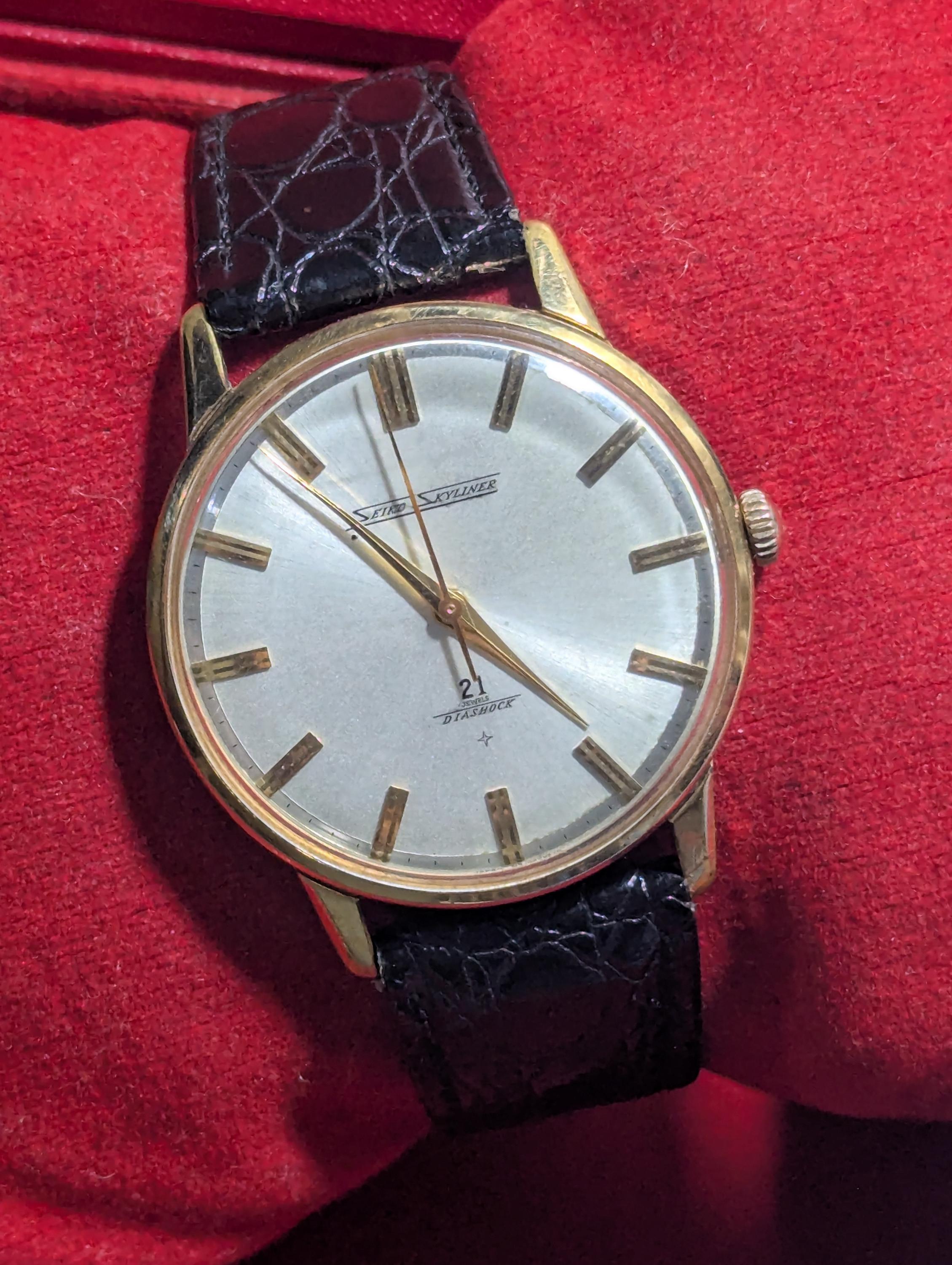 Seiko 【現状品 ジャンク】SEIKO SKYLINER 21 JEWELS DIASHOCK 