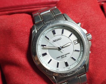 Vintage Seiko Solar Radio Wave Control 41MM 7B22 0AY0 MAR 1981 JDM