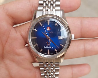 Refurbished Vintage Rado Golden Horse – Gradeint Blue Dial – Men’s Dress Watch