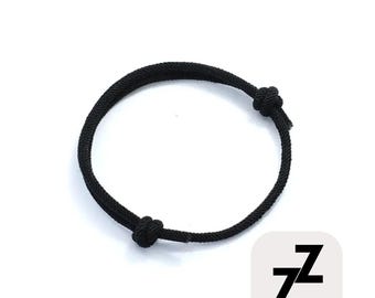 Handgefertigtes verstellbares Seilarmband für Männer - 3 mm Dünne Schnur, Glücksfaden Beziehungs Geschenk