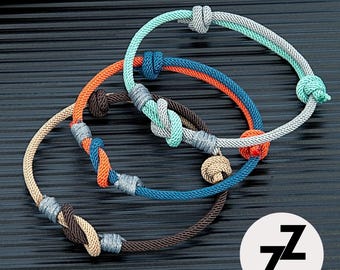 Minimalist Adjustable Knot Rope Bracelet for Men and Women