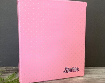 Vintage Barbie Carrying Case - 1985 - Barbie Doll Carrying Case - Pink with Silver "B"s - 1980s Barbie Accessories - Barbie Storage