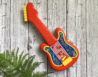 TOMY Little Star Guitar - Plays Twinkle Twinkle Little Star - Tested and Working - 1980s Vintage Guitar Toy, Guitar Toys - 10 Inches