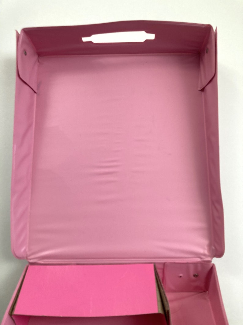 Vintage Barbie Carrying Case 1985 Barbie Doll Carrying Case Pink With Silver bs 1980s Barbie
