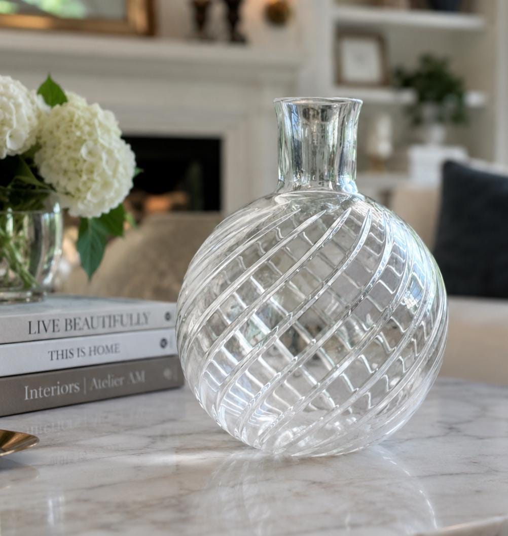 Vintage Crystal Vase Baccarat - Etsy