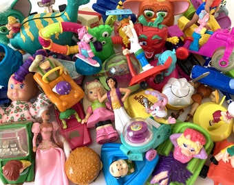 Vintage Set of 5 Random '80s & '90s McDonalds Kids Meal Toys - Surprise Bag - Vintage Happy Meal Toys - 1990s Jetsons Barbie Furby Muppets