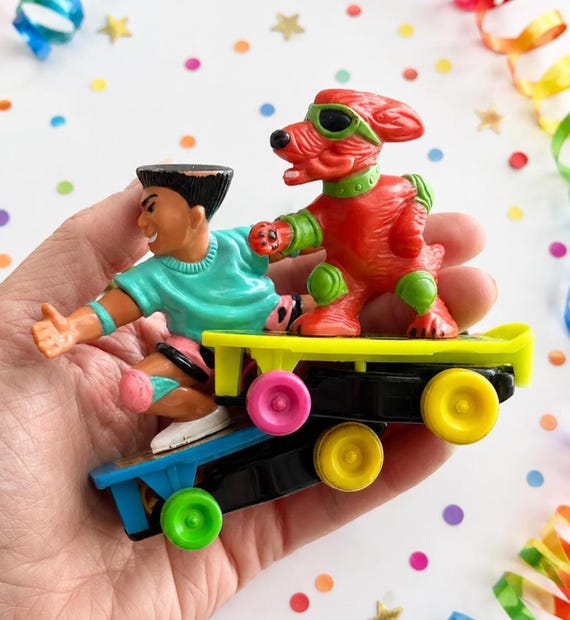 Vintage Mattel 1986 Skateboard Gang Toy Figure Lot, Jimmy B Chin