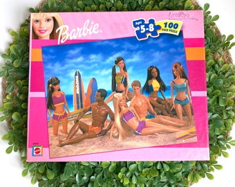 Vintage 2000 100-Piece Barbie & Friends Beach Day Puzzle - Complete - Vintage Barbie Puzzle - No Missing Pieces - Complete