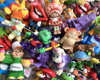 Vintage PVC Cartoon Figures - YOU CHOOSE - 1980s and 1990s - Cereal Box Toys - Happy Meal Toys - Strawberry Shortcake - Muppet Babies - Alf