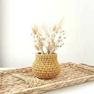 Blumentopf Abdeckung häkeln, Boho Makramee Halter (Digitaler Download)