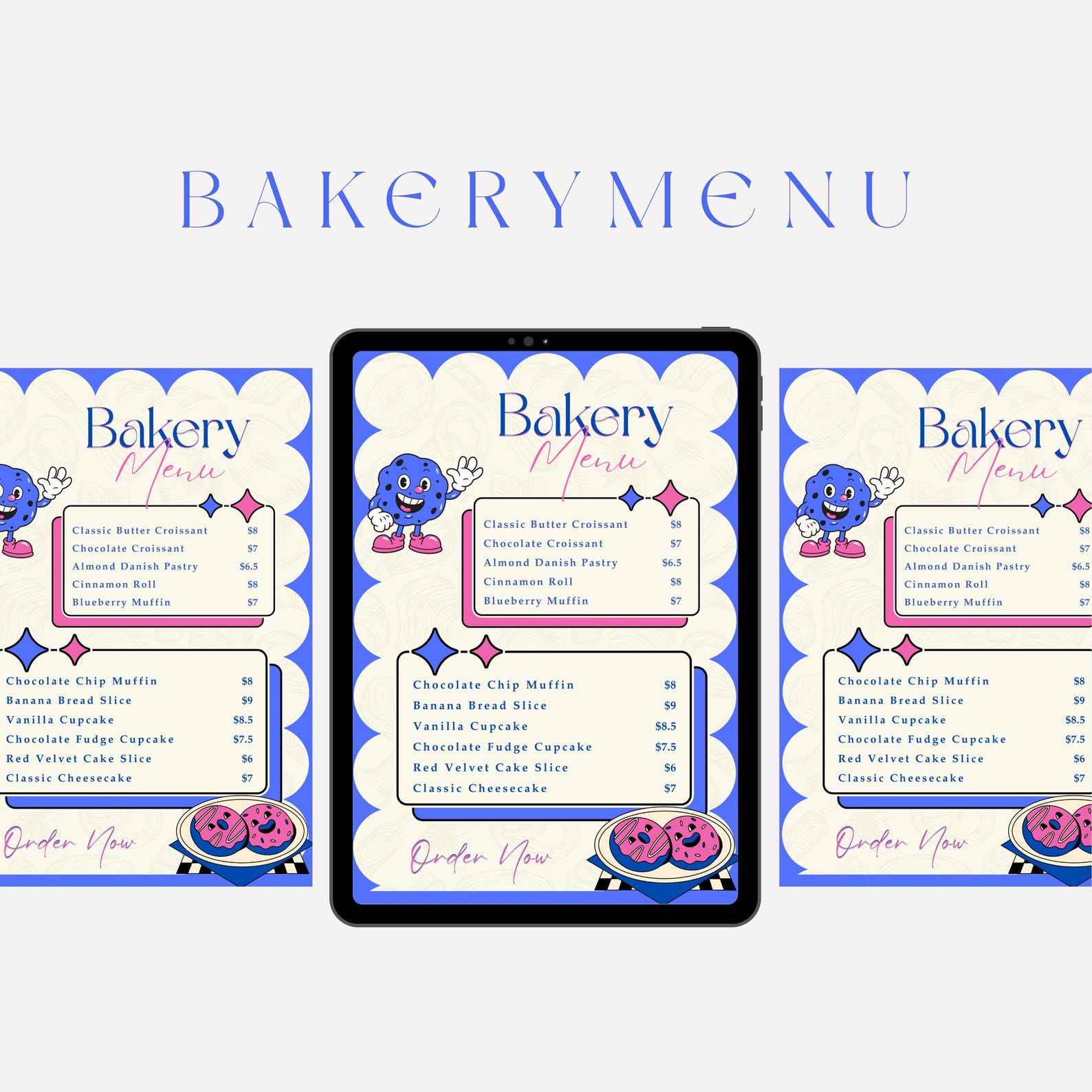 Bakery Menu Template | Bakery Price List (canva Editable) - Etsy