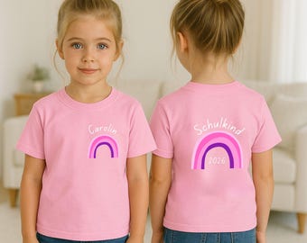 Schulkind 2026 T-Shirt, Personalisierbar, Shirt mit Name & Jahreszahl, Schulkind 2026, Geschenkidee Schulkind, Einschulung Geschenk