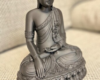 Thailändische Buddha-Statue – Zen-Skulptur und spirituelle Dekoration, 3D-gedruckt